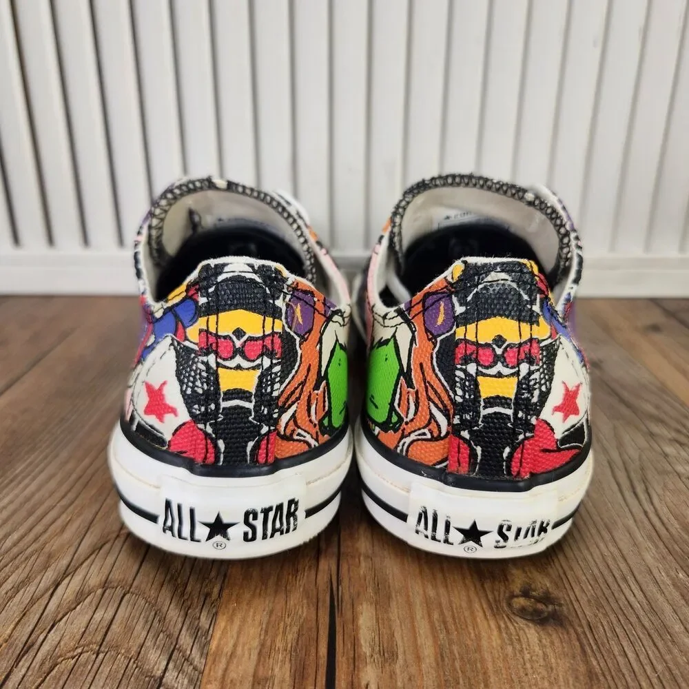 Converse Chuck Taylor All Star Low Graphic Canvas Shoes Womens Sz 7 Y2K Colorful - Picture 4 of 9